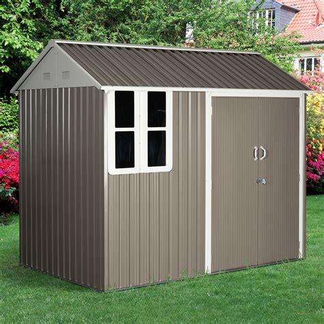 corrugated metal storage shed